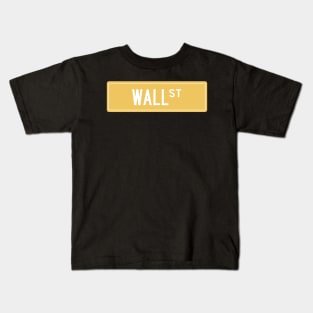 Wall st yellow Kids T-Shirt